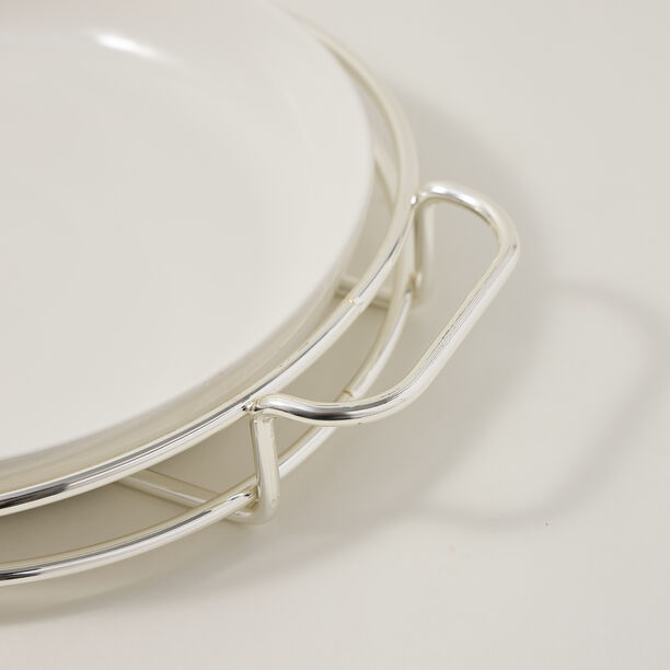 Round Plate With Stand Silver image number 2