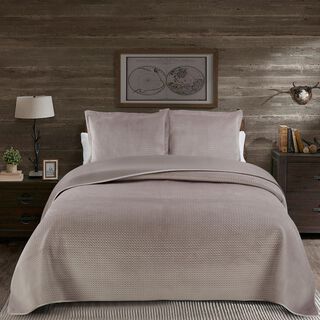 3 Pcs Velvet Bedspread King Size