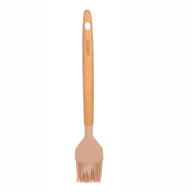 Silicone Pastry Brush with Wooden Handle image number 0