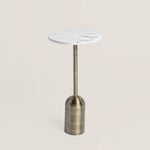 هومز طاولة مشروبات من الرخام، ذهبي 30*30*60.25سم image number 0