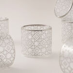 Dallaty Glass Coffee Cups Set 6Pcs, Silver image number 0
