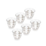 6Pcs Cawa Cups Turkish Design Silver Color image number 1