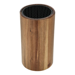 Alberto Acacia Wood Knife Block Holder 
