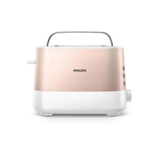 Philips metal & plastic black toaster, 7 levels, 2 slots, 1000W