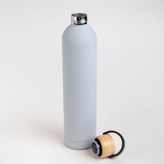 Alberto sainless steel 1L water bottle grey
