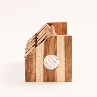 8 Pcs spices set with acacia wood stand