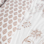 Cottage comfy floral 6pc comforter super king beige 250*260cm image number 1