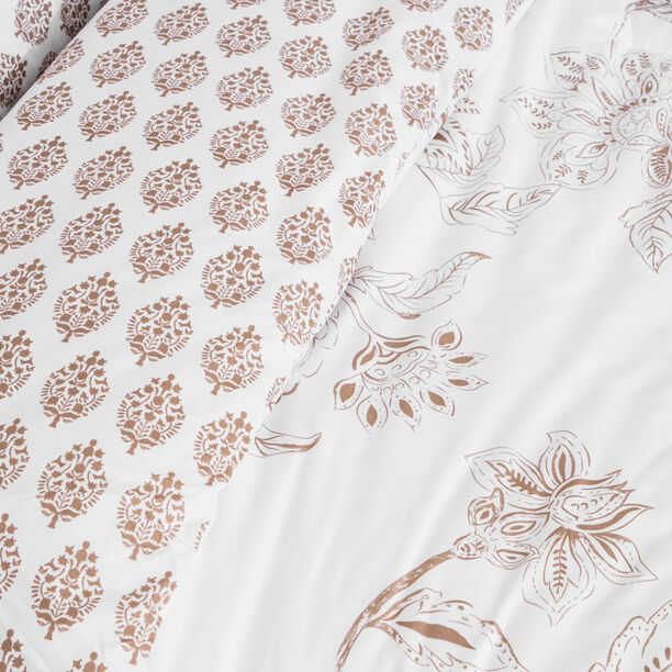 Cottage comfy floral 6pc comforter super king beige 250*260cm image number 1