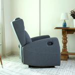 Verona manual recliner chair from Home Canvas, dark grey image number 5
