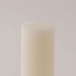 Homez soya wax line candle, white 7*7*15cm image number 2
