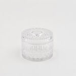 هومز علبة مناديل دايموند زجاج شفاف 16*16*11سم image number 0