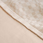 Boutique blanche tiles cotton tencel 3pc comforter set queen 240*200cm, beige image number 4