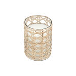 Glass Jar Candle With Rattan Oud And Amber Fragrance 10*15 cm image number 2