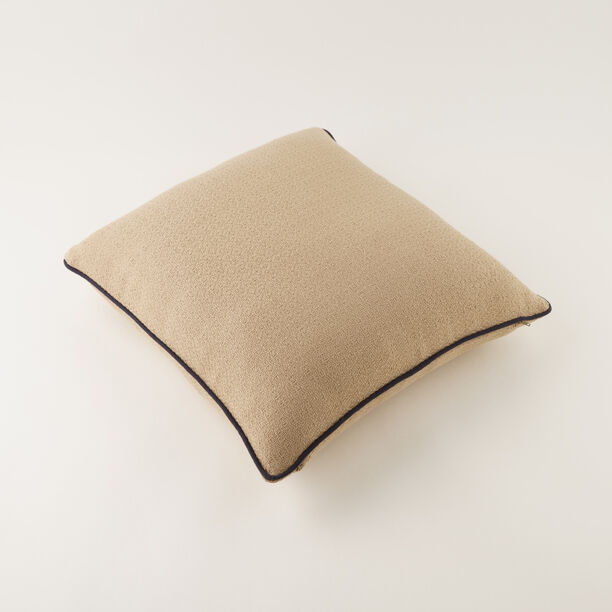 Homez Beige Charcoal Border Cushion Cover, 45*45Cm image number 2