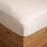 Ambra 500 TC egyptian cotton fitted sheet 120*200 cream image number 0