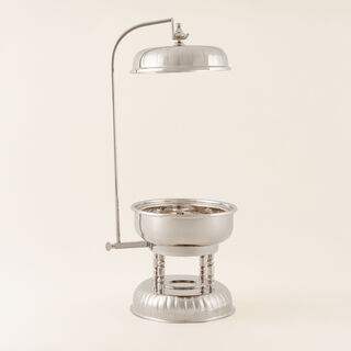 La Mesa Stainless Steel Oval Chefing Dish With Hanger 4L, Silver