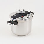 Alberto Stainless Steel Pressure Cooker 7L Folding Handles, Silver image number 2