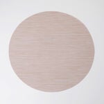 La Mesa 4pcs imitation leather round placemat, beige 38*38cm image number 0