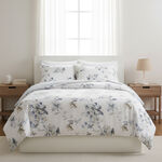Cottage border floral 3pc comforter super king blue 250*260cm image number 0