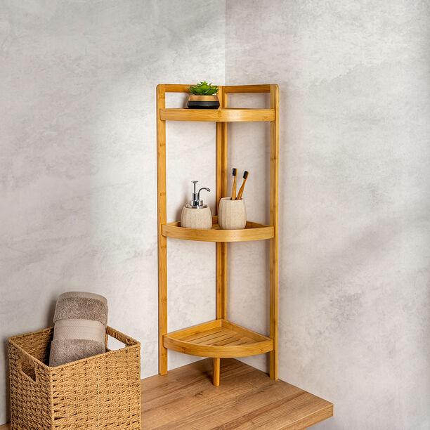 Corner Shelf 3 Tiers 26*26*90 cm image number 0