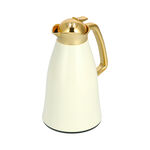 Dallaty vacuum flask chrome and beige 1L image number 2