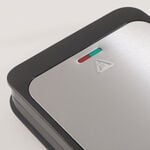 ألبرتو صانعة ساندويتش شريحتين بولي بروبيلين صفيحة صب فضي 1200واط image number 3