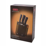 Alberto Acrylic Knife Block With Wood Stainless Steel Knives Set image number 2