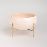 La Mesa 22Cm Salad Bowl Semi Matt Apricot W/Gold image number 0
