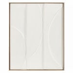 Homez wall art framed canvas wood, white 80*100cm image number 0