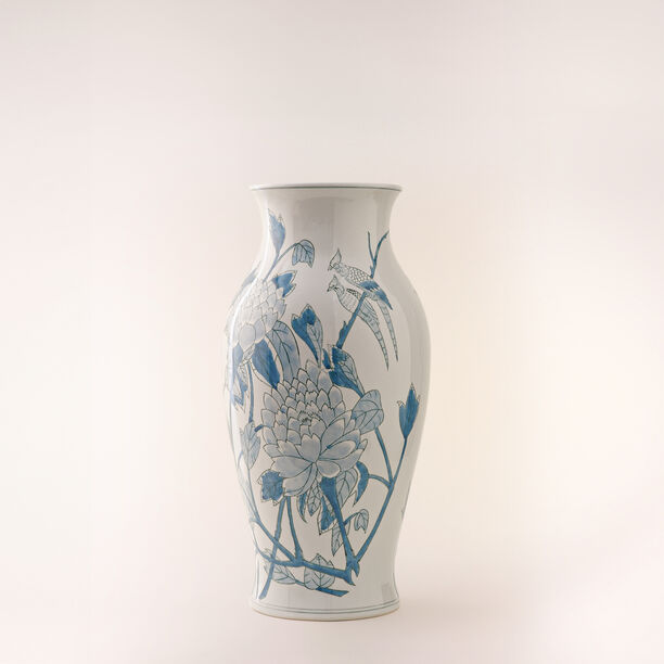 Homez blue and white ceramic vase 26*26*41 cm image number 0