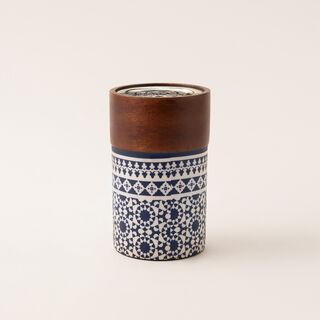 Bahja collection multicolored wood oud burner 9*9*15 cm