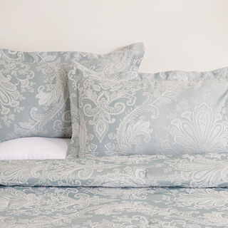 Boutique blanche 3pcs super king jacquard comforter set, in grey 250*260cm