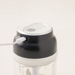 Alberto stainless steel mini electric garlic chopper 2.9*2.9*12.7cm, black image number 4