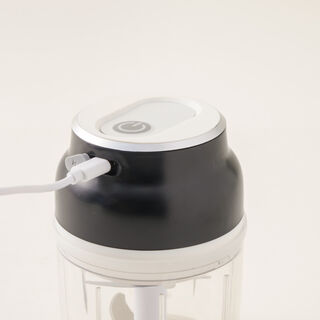 Alberto stainless steel mini electric garlic chopper 2.9*2.9*12.7cm, black