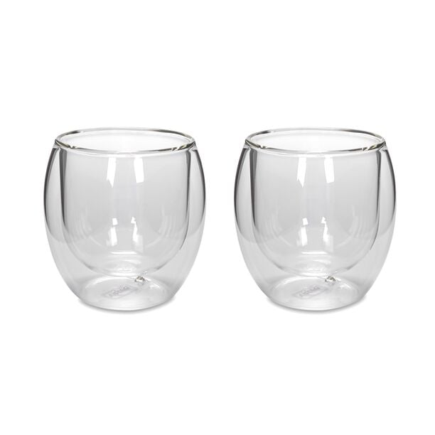 Arabic Coffee Cups Double Wall Glass 2 Pisces  image number 0