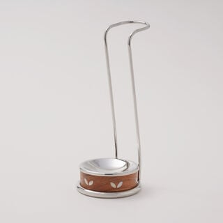 Pearl Collection La Mesa Cutlery Stand With Wood Base, 25 cm Height