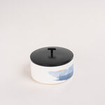 Dallaty white porcelain date bowl with lid 13*9 cm image number 1