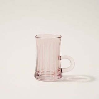 Dallaty 12pcs glass tea set pink
