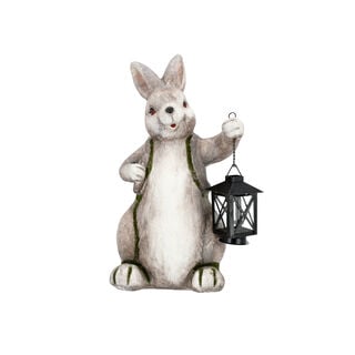 Rabbit With Black Lantern 23.5*23*40 cm