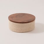 لاميسا علبة تقديم بعشب بحري مع غطاء خشب 18.5*18.5*7.5 سم image number 1