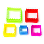 Plastic Cookie Cutters 5 Pieces Assorted Shapes image number 1