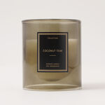 Coconut Teak Scented Glass Candle image number 0