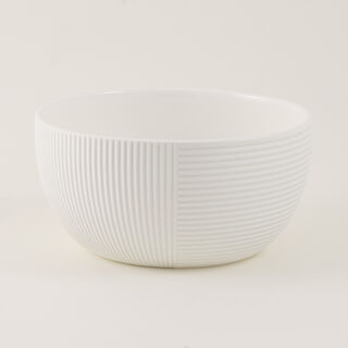 وعاء خلط سيراميك البرتو خطوط أبيض سعة 3.2 لتر