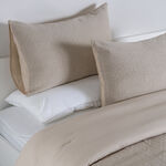 Boutique Blanche 3pcs jacquard super king comforter set, beige 260*240cm image number 2