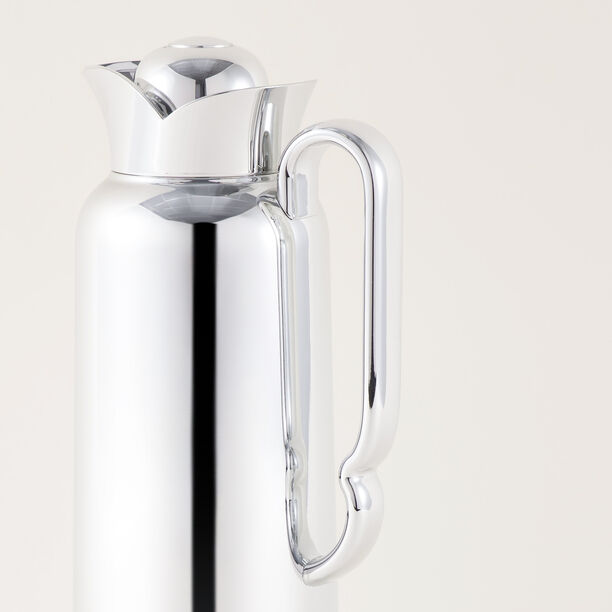 Dallaty Stainless Steel Thermos, Shiny Silver, 1L image number 4