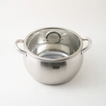 Alberto stainless steel pot with lid, silver 6.5L image number 1