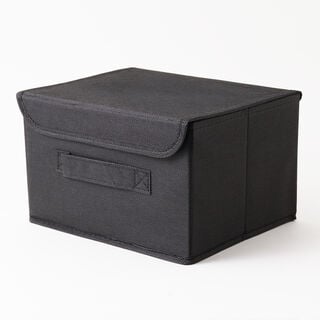 Homez Clothes Organizer Storage Box Polyester, Black 43*28*25Cm