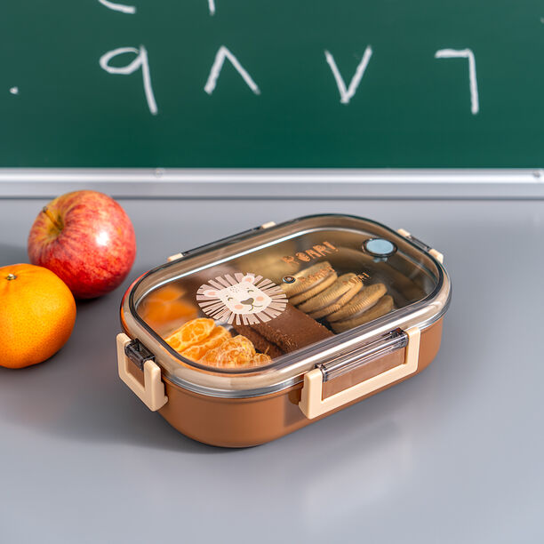 Stainless Steel Lunch Box 710Ml Lion image number 0