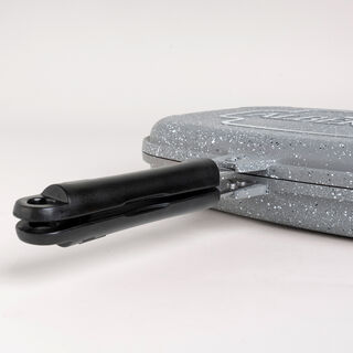 "ALBERTO 36CM DOUBLE FRY PAN GRAY GRANITE