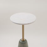Homez marble side table 30*64cm, green image number 2